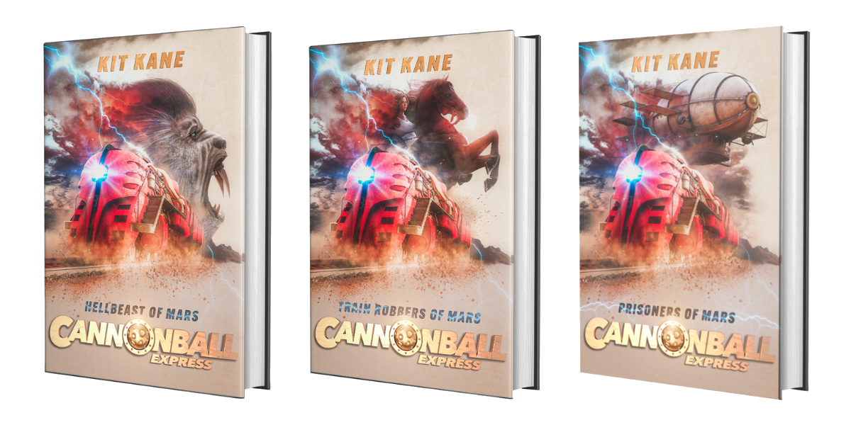 Space Western Sci-Fi Book Series CANNONBALL EXPRESS - Hardcover 234 Bundle - Kit Kane