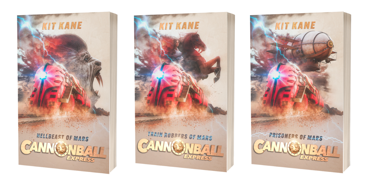 Space Western Sci-Fi Book Series CANNONBALL EXPRESS - Paperback 234 Bundle - Kit Kane