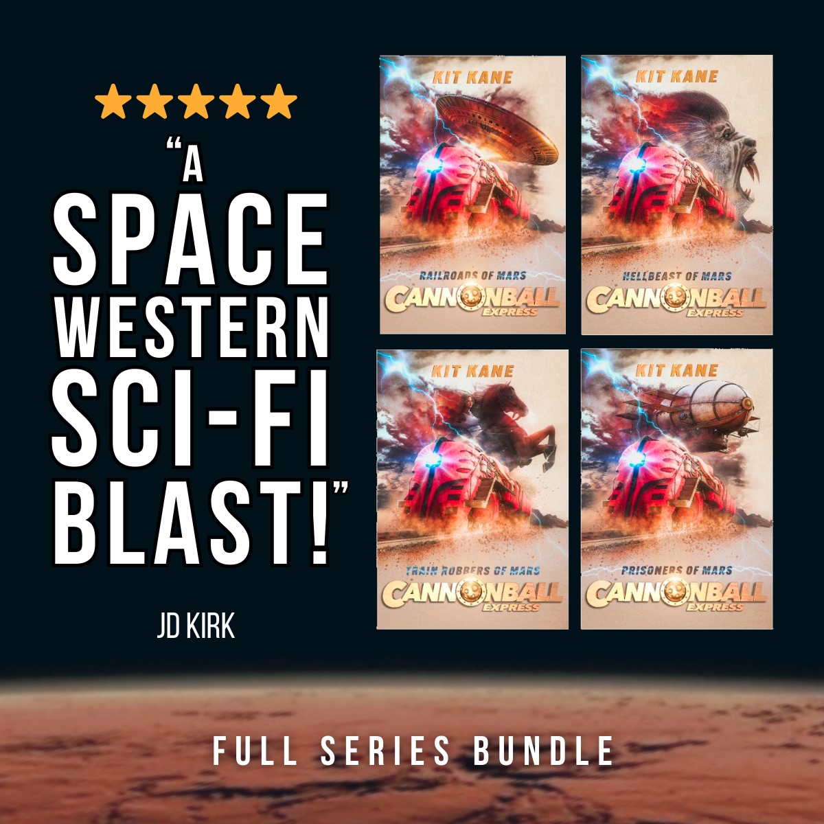 Space Western Sci-Fi Book Series CANNONBALL EXPRESS - Review - Bundle - Kit Kane