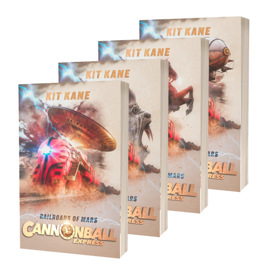 CANNONBALL EXPRESS - A Sci-Fi Western Book Series by Kit Kane - Full Series Paperback Bundle