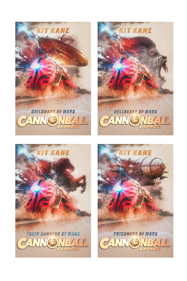 CANNONBALL EXPRESS - A Sci-Fi Western Book Series by Kit Kane - Full Series Ebook Bundle