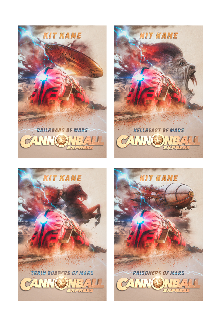 Space Western Sci-Fi Book Series CANNONBALL EXPRESS - Ebooks - Full Series - Kit Kane